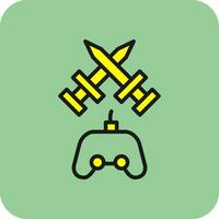 Kampf Spiel Vektor Symbol Design