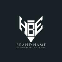 hbe Brief Logo. hbe kreativ Monogramm Initialen Brief Logo Konzept. hbe einzigartig modern eben abstrakt Vektor Brief Logo Design.