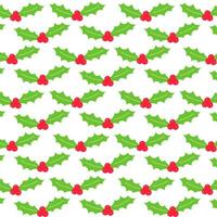 Stechpalme Weihnachten vect Blätter Beeren Früchte Muster vektor