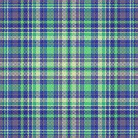 Textil- prüfen Tartan von Muster nahtlos Plaid mit ein Textur Stoff Vektor Hintergrund.