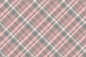 prüfen Hintergrund Tartan von Plaid Stoff nahtlos mit ein Vektor Textil- Muster Textur.