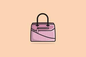 Dame schön Geldbörse oder Tasche Vektor Illustration. Schönheit Mode Objekte Symbol Konzept. Neu Ankunft Frauen Abend Veranstaltung Geldbörse Vektor Design.