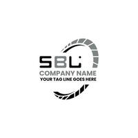 sbl Brief Logo Vektor Design, sbl einfach und modern Logo. sbl luxuriös Alphabet Design