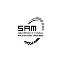 Sam Brief Logo Vektor Design, Sam einfach und modern Logo. Sam luxuriös Alphabet Design