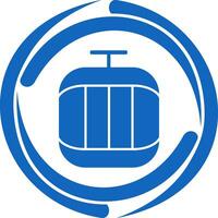 Seilbahn-Vektor-Symbol vektor