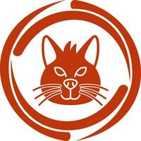 Katze-Vektor-Symbol vektor