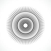 abstrakt vektor cirkel ram halvton prickar logotyp emblem design