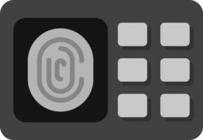 Vektorsymbol für Fingerabdruckscanner vektor