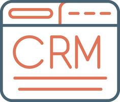 CRM-Vektorsymbol vektor