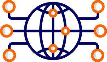globales Netzwerk-Vektorsymbol vektor