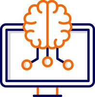 Vektorsymbol für maschinelles Lernen vektor