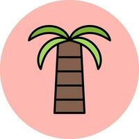 Kokosnuss Palme Vektor Symbol