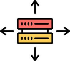 Datenvektorsymbol vektor