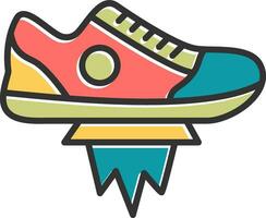 fliegend Schuhe Vektor Symbol