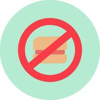 Nein Müll Essen Vektor Symbol