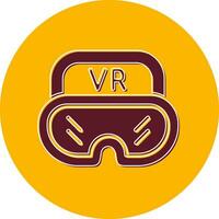 virtuell Brille Vektor Symbol