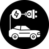 Vektorsymbol für Elektroautos vektor