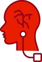 vagus Nerv Stimulation Vektor Symbol