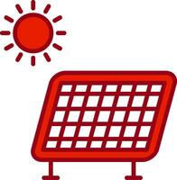 Vektorsymbol für Solarpanel vektor