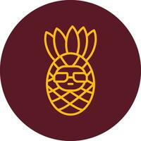 Ananas-Vektor-Symbol vektor