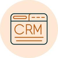 CRM-Vektorsymbol vektor