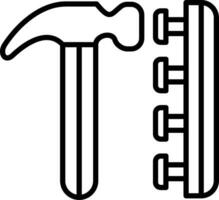 Hammer-Vektor-Symbol vektor