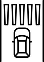 Zebra Kreuzung Vektor Symbol