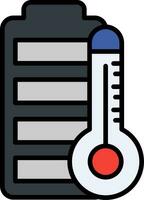 Batterie Temperatur Vektor Symbol