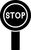 Stop-Schild-Vektor-Symbol vektor