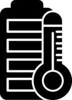 Batterie Temperatur Vektor Symbol