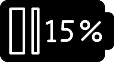 15 procent vektor ikon