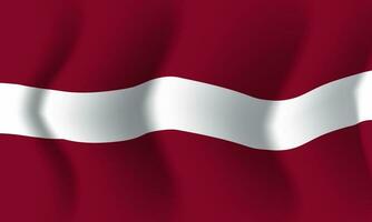 bakgrund som vinkar i vinden Lettlands flagga. bakgrund vektor