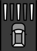 Zebra Kreuzung Vektor Symbol