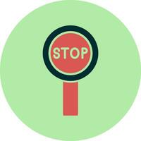 Stop-Schild-Vektor-Symbol vektor