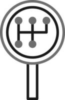 Handbuch Getriebe Vektor Symbol