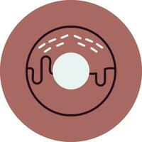 Donut-Vektor-Symbol vektor