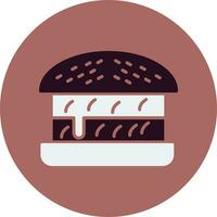 hamburgare vektor ikon