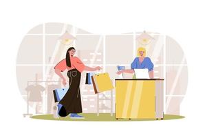 Shopping-Webillustration vektor