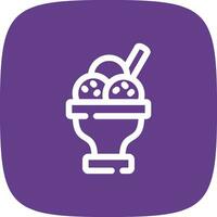 Dessert kreatives Icon-Design vektor