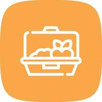 Lunchbox kreatives Icon-Design vektor