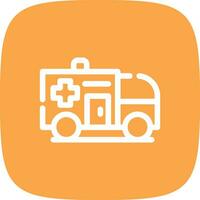 Krankenwagen kreatives Icon-Design vektor