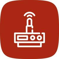 WLAN-Router kreatives Icon-Design vektor