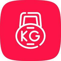 Kettlebell kreatives Icon-Design vektor