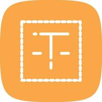 Textfeld kreatives Icon-Design vektor