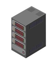 Single-Server-Netzwerktechnologie der Verbindung Rechenzentrum vektor