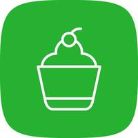 Cupcake kreatives Icon-Design vektor