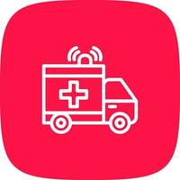 Krankenwagen kreatives Icon-Design vektor