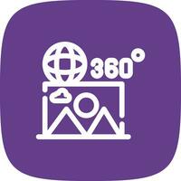360 Bild kreativ Symbol Design vektor