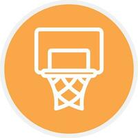 Basketballkorb kreatives Icon-Design vektor