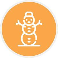 Schneemann kreatives Icon-Design vektor